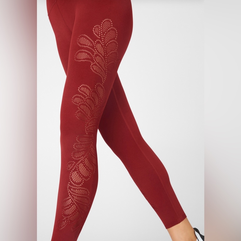 Fabletics Red Workout/Yoga Leggings